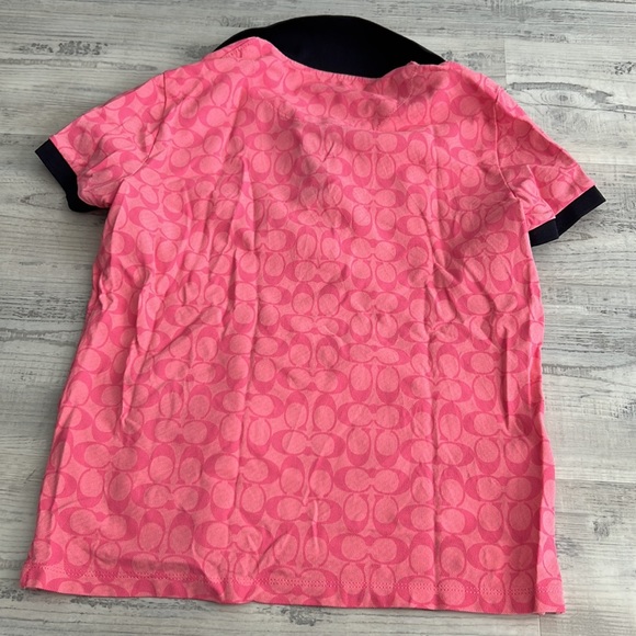 Authentic pink & navy blue Coach golf shirt 🩷 - Picture 5 of 5